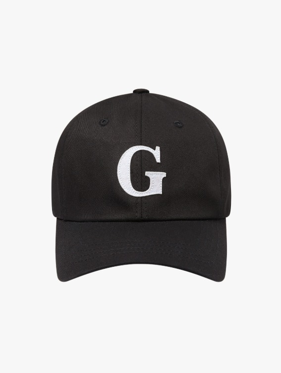 [40%]WHO KNOWS G LOGO BALL CAP - BLACK