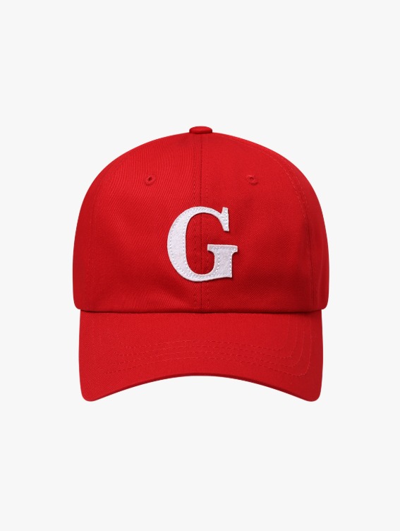 [40%]WHO KNOWS G LOGO BALL CAP - RED