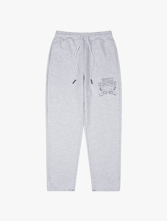 [50%]WHO KNOWS BOBSLEIGH PANTS - MELANGE GREY