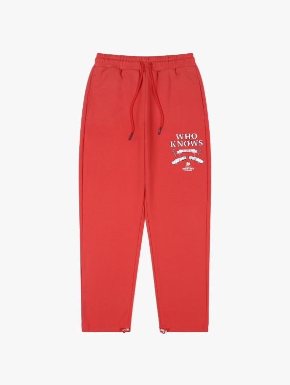 [50%]WHO KNOWS BOBSLEIGH PANTS - RED